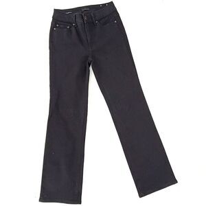 Talbots black barely boot jeans size 2P minimalist stretch